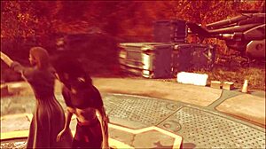 Fallout 4 Довоенный Экшн Переходит в Парную Брюнетку Групповуху. Не Верится, Что Этот Аниме Хентай Стал Таким Диким!