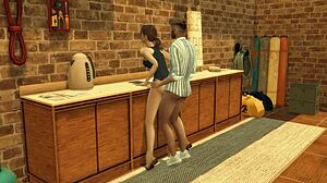 Το gambit της Lara στο Sims 4 Tomb Raider παρωδία με βρεγμένη καστανή doggystyle κρέμα action μέρος 6 τελικό