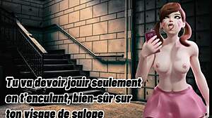 Fransk D.Va hentai JOI med anal dominans