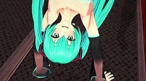 Секси Хатсуне Мику чука в 3D хентай