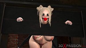 Горячая транссексуалка в латексе доминирует над сексуальной девчонкой в подвале хардкор