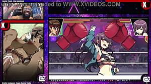 训练有素的大胸老婆在动作游戏中被操并内射