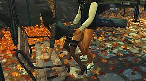 Hey, schau dir das an! Sims 4 Gym-Session wird zu heißem Outdoor-Arschficken mit einem Freund in Strümpfen. Was für eine freundliche Geste im 3D-Cartoon-Stil!