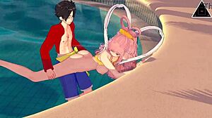 Wow, Koikatsu Rufy Shirahoshi uncensored anime mein zor se banging kar rahe hain!