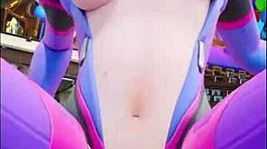 Overwatch hentai kompilácia s odvážnymi akčnými scénami