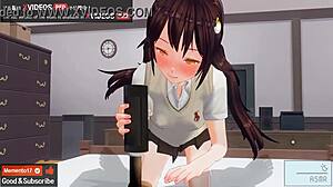 日本のヘンタイアニメが激しいオナニー指示を届ける