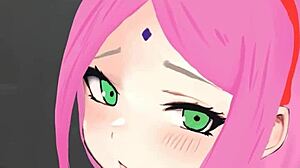 Sakura Harunos geschickter Handjob im unzensierten Anime