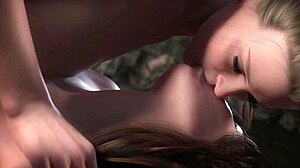 Kolmen hengen blonde MILF ja isot tissit lesbo kumoaa naamalle