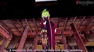 Куки Шинобу делает футджоб, хэндджоб и минет в POV сцене Genshin Impact