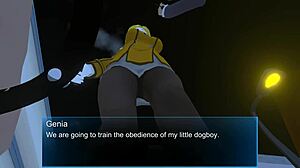 Эй, глянь сцену Femdom University в Skullgirls с доминацией ногами и пердежом!