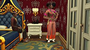 Hijastro y padrastro hacen equipo doble con madrastra india en acción por primera vez