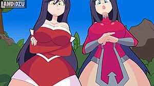 Animation Rengar driller Irelia og Ahri i vildt møde