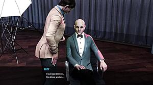 fashion business - monicanın yaşlı adamla baştan çıkarıcı fotoğraf çekimi