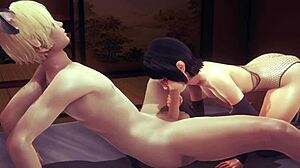 Hey, Tjek Sarada der Giver en Episk Håndjob og Blowjob i Denne Naruto Manga Anime!