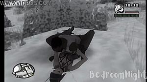 Ngewe Santa Claus di Natal di tengah kekacauan salju tengah malam. Jantungku berdegup kencang setiap dorongan liar!