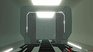 Эй, красивая блондинка, хочешь поиграть с этой горячей шемейл-киборгом в хирургии?