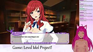 Vtuber исследует жаркий лесбийский экшн в Idol Project Vol 1