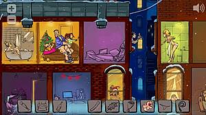 मेट्रोपोलिस में क्रिसमस ईव पार्टी, सांता डिल्डो खिलौने दे रहा है