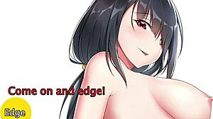 Kurumi nohy femdom edging v hentai JOI výzve