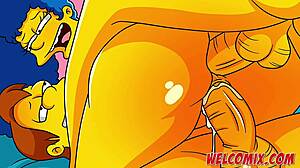 狂野情侣打架中，辛普顿意外双插