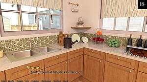 Føler meg vill med store pupper ved bassenget i gameplay