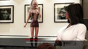 Business Mode 5 : Monica et Melanie embrassent le cul de Victoria