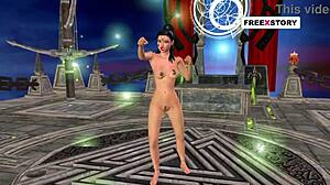 Neha Bhabhi sexy pózy v animované indické karikatuře dobrodružství část 23