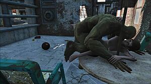 Mutante fo4 dà una scopata dura e scioccante