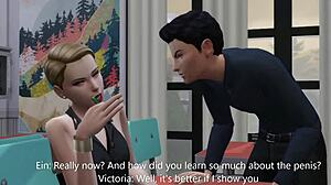 La studentessa calda scopa l'insegnante dopo la detenzione