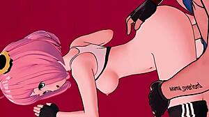 ジムウェアのアニャがラブホテルで誘惑 SpyXFamily