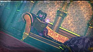 法师之手3D 扶她人妖用曲线身材和大鸡巴支配