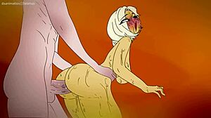 Finn sanal dünyada seks yapmaya karar verdi ama orada Adventure Time hentai 2D anime çizgi pornosuyla karşılaştı