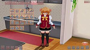 3D devojka prilagođena evolucija prvi put sa velikim sisama