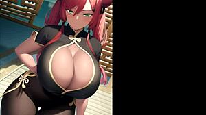 Inocente Asiática em Kimono Mostra Tetas Grandes e Cu em Compilação Quente