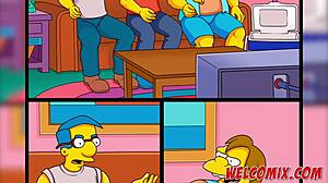 Een doel dat niemand mist in de simptoons simpsons hentai parodie