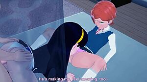 Violet Parr Dominere i Vild Threesome Konkurrence