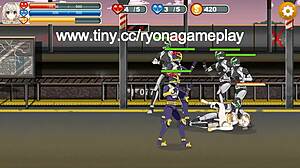 Roztomilá holka svádí vojáky v magickém andělském hentai hře 2021