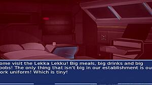 Entrenador esclavo de Star Wars domina a la prisionera naranja en bondage BDSM