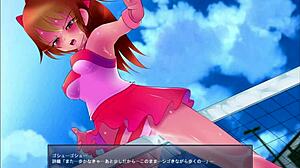 Ung Pige Bliver Blottet i Blottende Spil Del 1 Med Hentai Scener