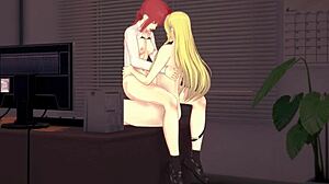 Makima basah air mani oleh kuasa futa! Wow, dia naik dildo keras dalam aksi liar!