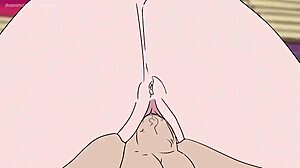 Эндер Чан удирает от Стива в дикой майнкрафт хентай мультяшке. Разворачивается 2D порно сага.