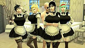 Master Roshis slaveri slutar när Goku återtar och straffar sin bedrägliga fru