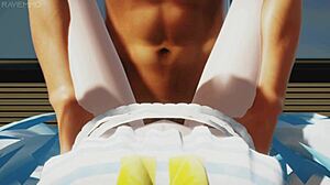 Miku湿润狂野泳池动作第二部