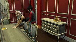 Naruto Hentai Ep 86: Tsunade zavodi, ali Sasuke jebe Sakuru analno u trpezariji