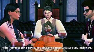 Жадувах тази нощ на маскарад оргия. 3D хентай партито имаше професор, който ближеше диво.