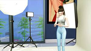 观看The Tourist 3D变态预览与棕发模特在POV行动中！