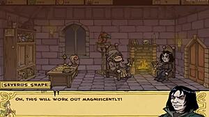 Akaburs Witch Trainer puni prolazak sa kinky striptease deo 3