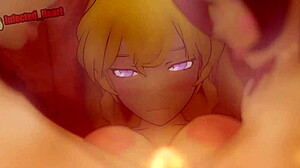 Tette grosse futa Yang domina gruppo sauna in loop