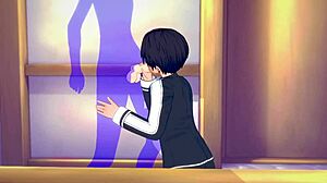 Sword Art Online Yaoi: Kiritův intenzivní blowjob s výstřikem do pusy!