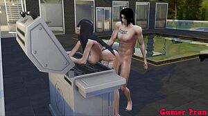 Hinata Hyuga nevěrná nevěsta si užívá tvrdý anální sex.